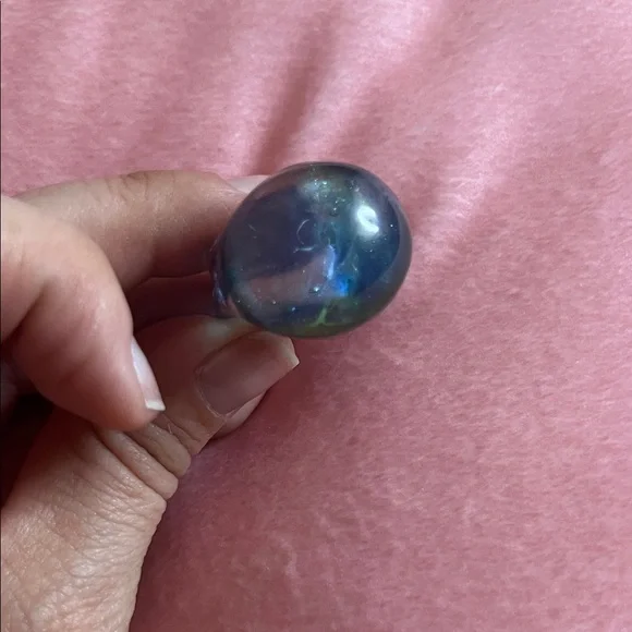 06# Elegant Blue Murano Glass Ring - Picture 8 of 10